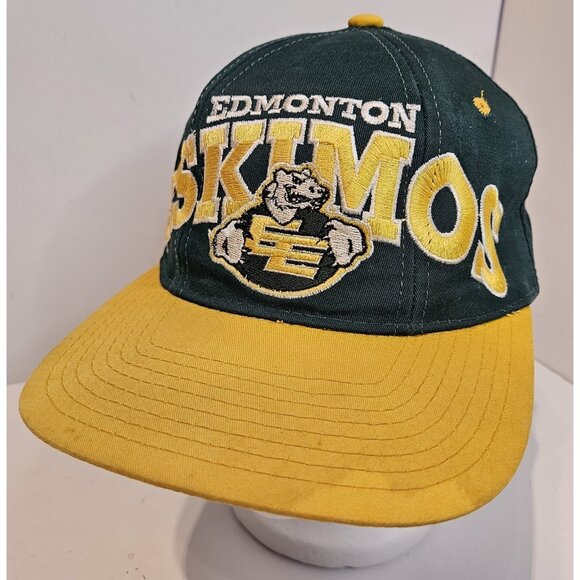Starter Other - VTG 90s Edmonton Eskimos Starter Hat Fabric Adjustable Strap Polar Bear Rare